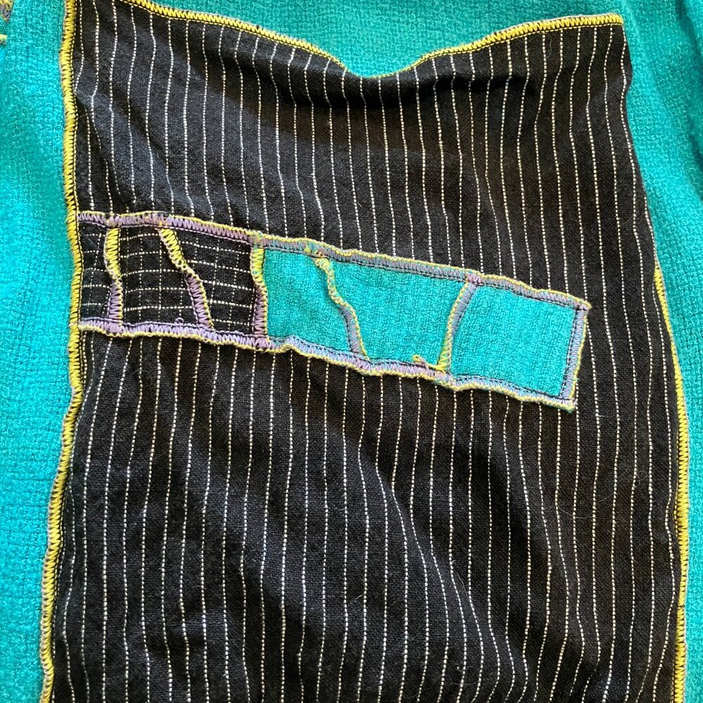 Turquoise Button-Front Tunic Top - Picture 4 of 6